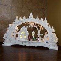 STAR TRADING Bright LED candle arch Village