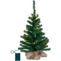 STAR TRADING Small LED tree Toppy in a jute bag