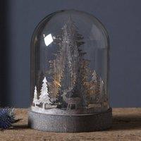 STAR TRADING Kupol LED decorative light, forest scene, brown