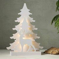 STAR TRADING Grandy LED decorative light reindeer and firs 41cm
