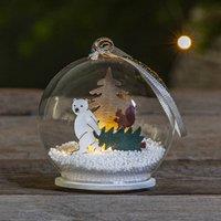 STAR TRADING Forest Friends LED glass bauble, polar bear, tree