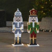 STAR TRADING Nutcracker LED decorative light, grey