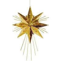 STAR TRADING Mini Luxe decorative star made of metal, brass