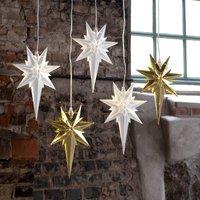 STAR TRADING Betlehem decorative star made of metal, white