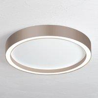 Bopp Aura LED ceiling light 55cm white/taupe