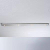 Bopp Close LED ceiling light, 4-bulb, aluminium