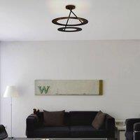 Bopp Stella LED ceiling lamp 2 rings black