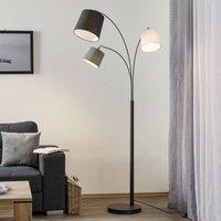 By Rydns Foggy floor lamp with three lampshades