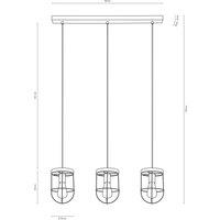 Envostar Neptuna pendant light 3-bulb linear