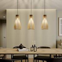 Envostar Furn pendant light, birch plywood, 3-bulb