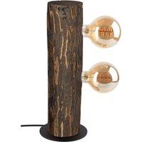 Envostar Beam table lamp 2-bulb dark pine