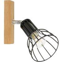 Envostar Aria wall light, oiled oak, 1-bulb