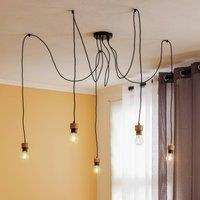 Envostar Merlo hanging light decentralised 5-bulb