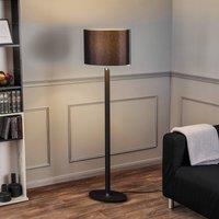 Rothfels Darrell floor lamp, oval, black, nickel