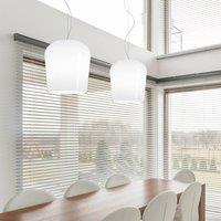 Casablanca Syss hanging light 1-bulb white 23 cm