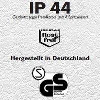 CMD Legendo outdoor wall light, stainless steel