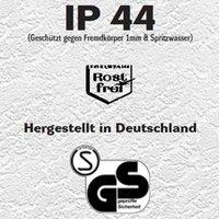 CMD Aqua Rain outdoor wall light, stainless steel