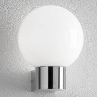 CMD Kekoa outdoor wall light, glass, stainless steel, 23 cm
