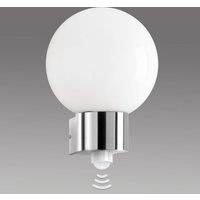 CMD Kekoa outdoor wall light, glass, stainless steel, sensor, 23 cm