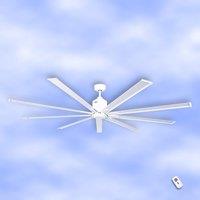 CasaFan Ceiling fan Big Smooth Eco 220 cm, white