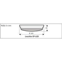 CasaFan LED light for Eco Plano II brushed chrome