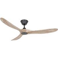 CasaFan Eco Genuino ceiling fan 152 cm black/light wood
