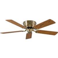 CasaFan Classic Flat III fan in antique brass, 132 cm