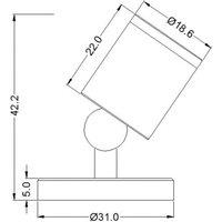 Deko-Light LED spotlight Herculis 4,000K, black