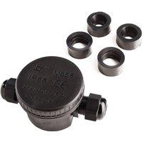 Deko-Light Outdoor 2-way distributor round for cables 5-12 mm