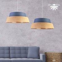 Duolla Galaxy Soft Nature pendant light, blue/brown