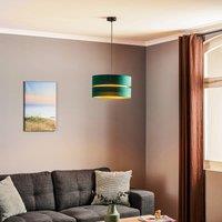 Euluna Duo pendant light green/gold 40cm 1-bulb