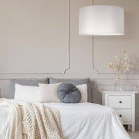 Duolla Dorset pendant light in textile, white