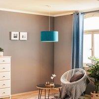 Duolla Bristol pendant light, woven pattern, turquoise