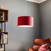 Duolla Bristol pendant light, woven pattern, red