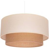 Euluna Boho pendant light, beige, textile, 45 cm