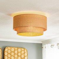 Euluna Boho jute ceiling light natural brown 45cm