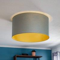 Duolla Golden Roller ceiling light 60 cm mint green/gold