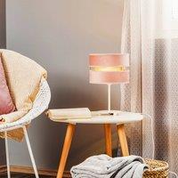 Duolla Golden Duo table lamp, height 30 cm, light pink/gold