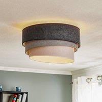 Duolla Pastel Trio ceiling lamp, 45 cm, in 3 shades of grey