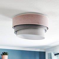 Duolla Ceiling lamp Pastel Trio 45cm pink/grey/light grey