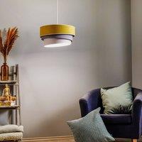 Duolla Pendant light Pastel Trio mustard/grey/light grey