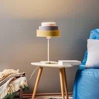 Duolla Pastell Trio table lamp yellow/grey 50cm
