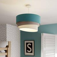 Duolla Pendant light Pastel Trio turquoise/grey/light grey