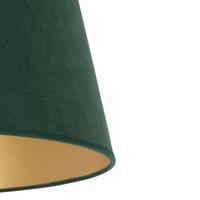 Duolla Lampshade Cone Height 18 cm, dark green/gold