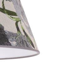 Duolla Sofia lampshade, height 26 cm, grey floral pattern
