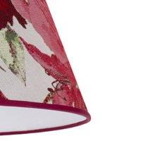 Duolla Sofia lampshade, height 26 cm, red floral pattern
