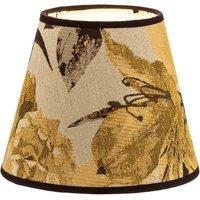 Duolla Sofia lampshade, height 15.5 cm, yellow floral pattern