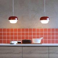 Dyberg Larsen Haipot pendant light, dark red