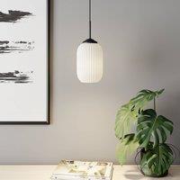 Dyberg Larsen Riflet hanging light made of glass, 14 cm