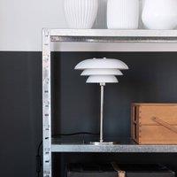 Dyberg Larsen DL20 table lamp, glass, chrome